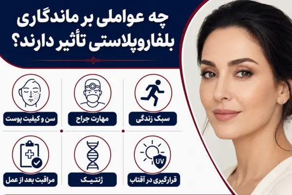 چه عواملی بر ماندگاری بلفاروپلاستی تأثیر دارند؟