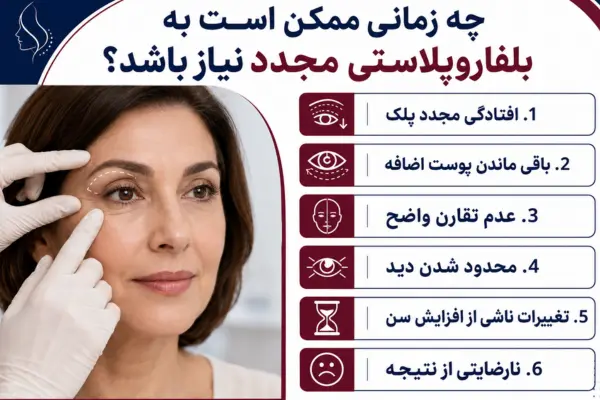 چه زمانی ممکن است به بلفاروپلاستی مجدد نیاز باشد؟