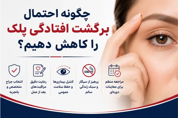 چگونه احتمال برگشت افتادگی پلک را کاهش دهیم؟